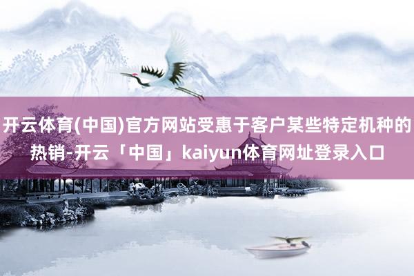 开云体育(中国)官方网站受惠于客户某些特定机种的热销-开云「中国」kaiyun体育网址登录入口
