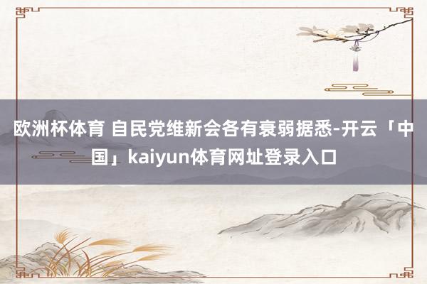欧洲杯体育 自民党维新会各有衰弱 据悉-开云「中国」kaiyun体育网址登录入口