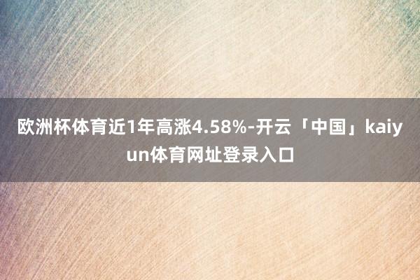 欧洲杯体育近1年高涨4.58%-开云「中国」kaiyun体育网址登录入口